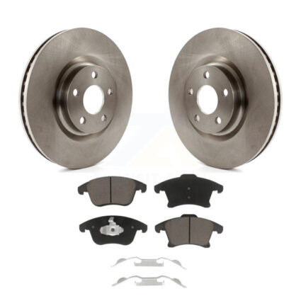 Front Brake Rotors Ceramic Pad Kit For 2019-2020 Ford Police Responder Hybrid SSV Plug-In K8C-100709