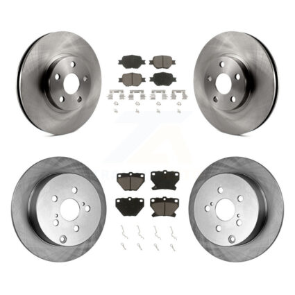 Front Rear Disc Brake Rotors And Ceramic Pads Kit For Toyota Celica K8C-100720