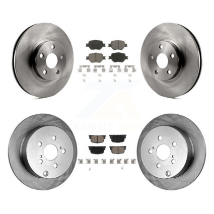 Front Rear Disc Brake Rotors And Ceramic Pads Kit For 2005-2010 Scion tC K8C-100721