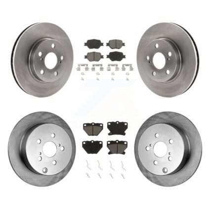 Front Rear Disc Brake Rotors And Ceramic Pads Kit For 2001 Toyota Celica GT K8C-100723