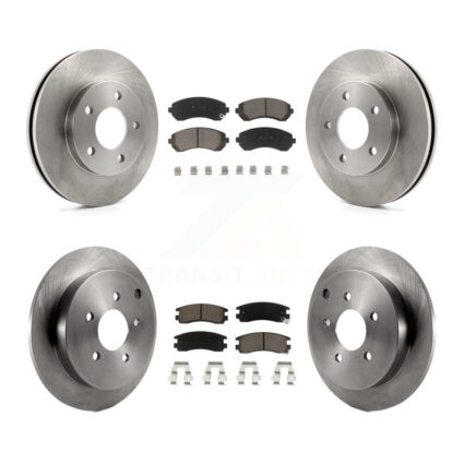 Front Rear Disc Brake Rotors And Ceramic Pads Kit For Buick Rendezvous Pontiac Aztek K8C-100727