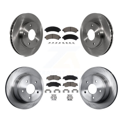 Front Rear Brake Rotors & Ceramic Pad Kit For Chevrolet GMC Blazer S10 Jimmy Sonoma Isuzu K8C-100728