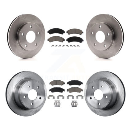 Front Rear Disc Brake Rotors Ceramic Pad Kit For 1997 GMC Jimmy 4WD With Brakes K8C-100729