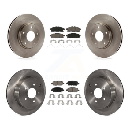 Front Rear Disc Brake Rotors And Ceramic Pads Kit For 2011-2017 Nissan Quest K8C-100733