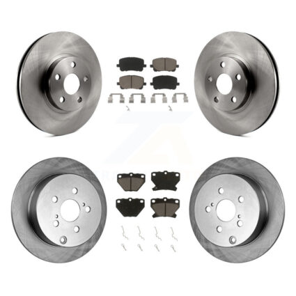 Front Rear Disc Brake Rotors And Ceramic Pads Kit For Toyota Matrix Corolla Pontiac Vibe K8C-100734