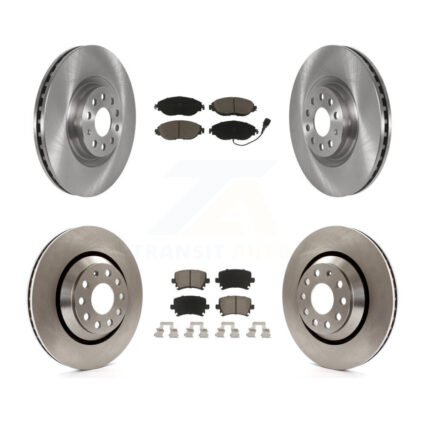 Front Rear Disc Brake Rotors And Ceramic Pads Kit For Volkswagen GTI K8C-100735