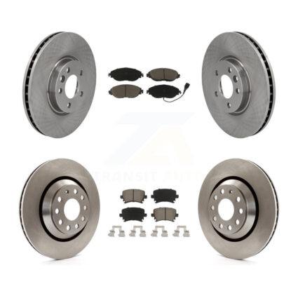 Front Rear Disc Brake Rotors And Ceramic Pads Kit For Volkswagen CC AWD K8C-100736