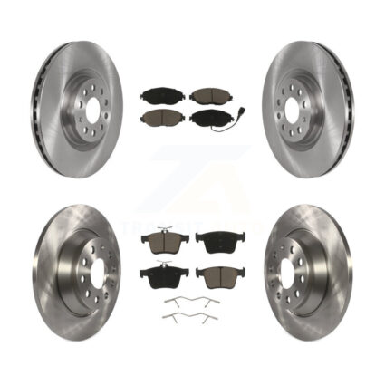 Front Rear Disc Brake Rotors And Ceramic Pads Kit For Volkswagen Tiguan Jetta K8C-100738