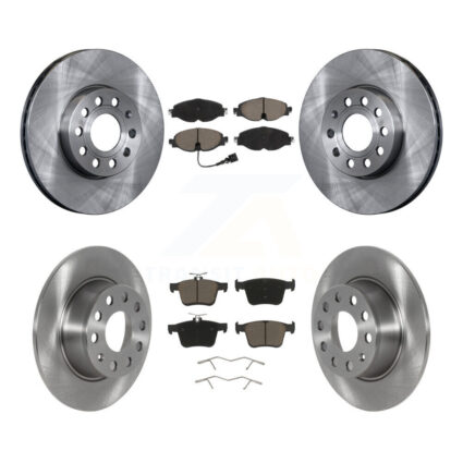 Front Rear Disc Brake Rotors And Ceramic Pads Kit For Volkswagen Jetta Taos K8C-100739
