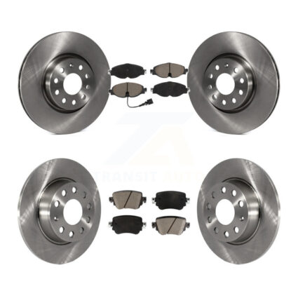 Front Rear Disc Brake Rotors And Ceramic Pads Kit For Volkswagen GTI Golf Alltrack Passat K8C-100740