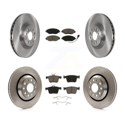 Front Rear Brake Rotor Ceramic Pad Kit For Audi Q3 Volkswagen Golf R Arteon S3 A3 Quattro K8C-100741