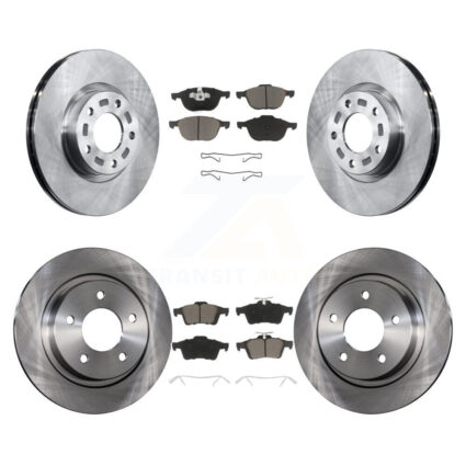 Front Rear Disc Brake Rotors And Ceramic Pads Kit For Mazda 3 Sport K8C-100746