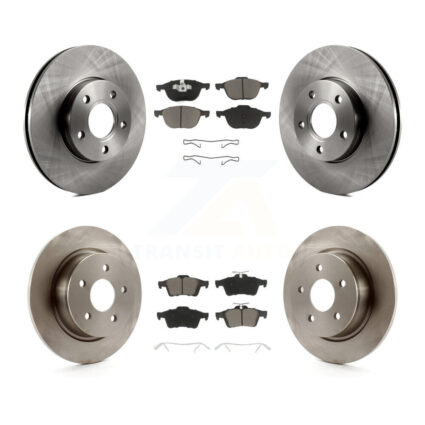 Front Rear Disc Brake Rotors And Ceramic Pads Kit For Ford C-Max K8C-100750
