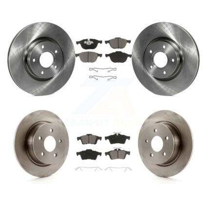 Front Rear Disc Brake Rotors And Ceramic Pads Kit For Ford Escape C-Max K8C-100751