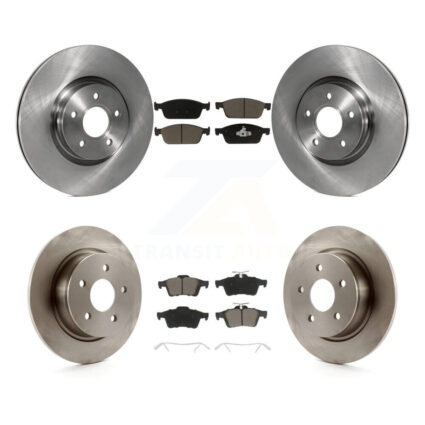 Front Rear Disc Brake Rotors And Ceramic Pads Kit For Ford Escape Transit Connect K8C-100752