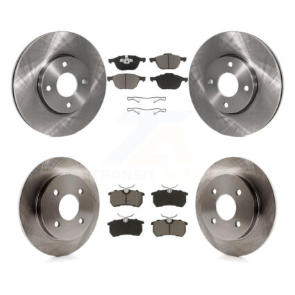 Front Rear Disc Brake Rotor And Ceramic Pad Kit For 2005-2007 Ford Focus rear brakes K8C-100753