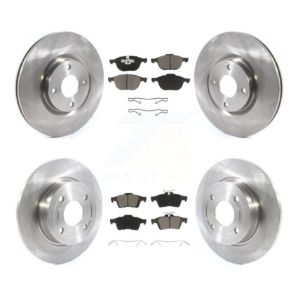 Front Rear Disc Brake Rotors And Ceramic Pads Kit For 2018-2021 Ford EcoSport FWD K8C-100754