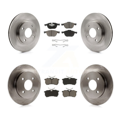 Front Rear Brake Rotor Ceramic Pad Kit For 2004 Ford Focus LX/Mid/High/SE/ZTS/ZTW/ZX3/ZX5 K8C-100761