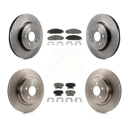 Front Rear Disc Brake Rotors And Ceramic Pads Kit For Dodge Charger With Police Package K8C-100768