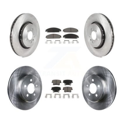 Front Rear Brake Rotors Ceramic Pad Kit For Dodge Charger With 370mm Diameter Rotor K8C-100769