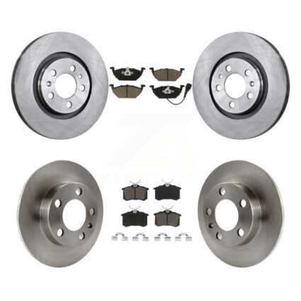 Front Rear Disc Brake Rotors And Ceramic Pads Kit For Volkswagen Beetle K8C-100774