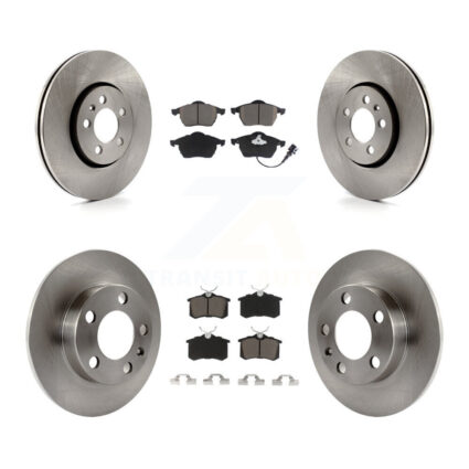 Front Rear Disc Brake Rotors And Ceramic Pads Kit For Volkswagen Jetta Golf Beetle K8C-100775