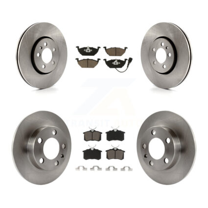 Front Rear Disc Brake Rotors And Ceramic Pads Kit For 2000-2001 Volkswagen Golf 2.0L K8C-100777