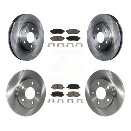 Front Rear Disc Brake Rotors Ceramic Pad Kit For Buick LaCrosse Pontiac Grand Prix Allure K8C-100782