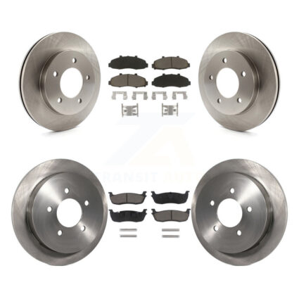 Front Rear Disc Brake Rotors And Ceramic Pads Kit For Ford F-150 Heritage 4WD K8C-100790