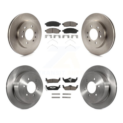 Front Rear Disc Brake Rotors And Ceramic Pads Kit For 2009 Ford F-150 With 6 Lug Wheels K8C-100800