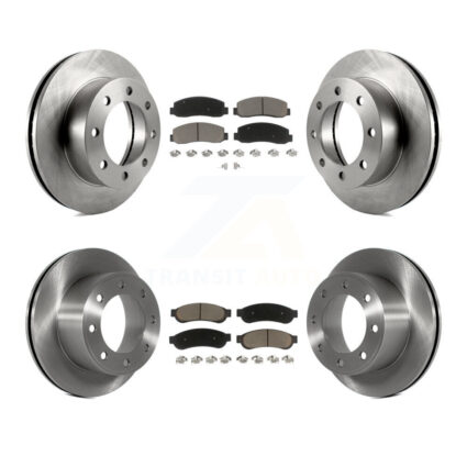 Front Rear Disc Brake Rotors And Ceramic Pads Kit For 2008-2009 Ford F-250 Super Duty 4WD K8C-100806