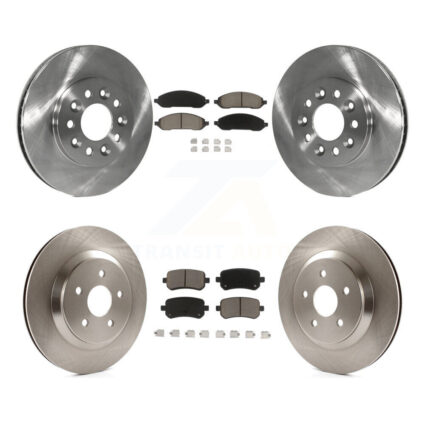 Front Rear Disc Brake Rotors Ceramic Pad Kit For 2004-2007 Ford Freestar Mercury Monterey K8C-100808