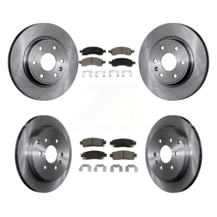 Front Rear Brake Rotors & Ceramic Pad Kit For GMC Acadia Buick Enclave Chevrolet Traverse K8C-100809