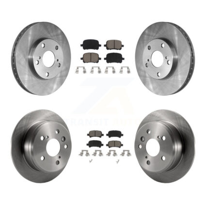 Front Rear Disc Brake Rotors And Ceramic Pads Kit For Toyota Camry Solara K8C-100834