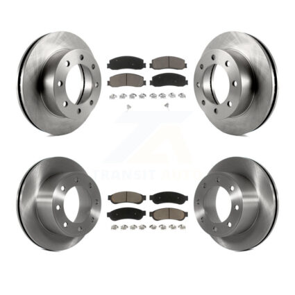 Front Rear Disc Brake Rotors And Ceramic Pads Kit For Ford F-250 Super Duty F-350 4WD K8C-100847