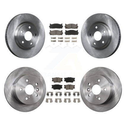 Front Rear Disc Brake Rotors & Ceramic Pad Kit For Toyota Camry Lexus ES350 Avalon ES300h K8C-100849