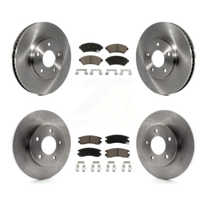 Front Rear Brake Rotors & Ceramic Pad Kit For Cadillac DeVille Buick Park Avenue Eldorado K8C-100851