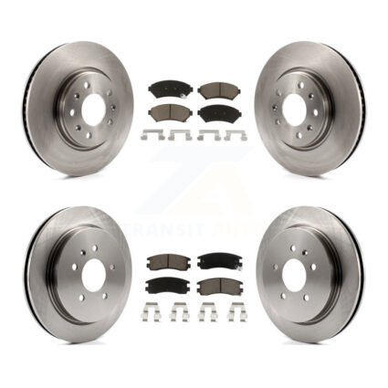 Front Rear Brake Rotor & Ceramic Pad Kit For 2003-2004 Cadillac Seville With Vented K8C-100856