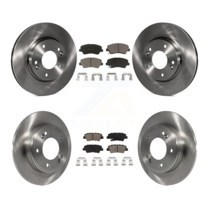 Front Rear Brake Rotor & Ceramic Pad Kit For Hyundai Elantra GT Kia Forte Veloster Forte5 K8C-100867