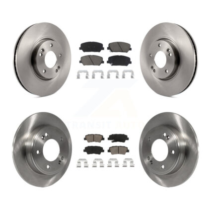 Front Rear Disc Brake Rotor & Ceramic Pad Kit For 2013-2015 Hyundai Veloster Turbocharged K8C-100868