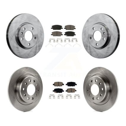 Front Rear Brake Rotor And Ceramic Pad Kit For Chevrolet Malibu With Manual Parking K8C-100872