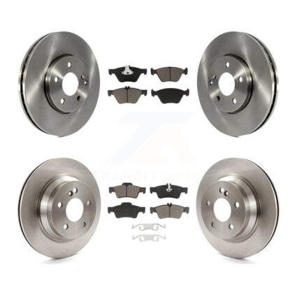 Front Rear Brake Rotor Ceramic Pad Kit For 04-05 Mercedes-Benz E320 AWD With Vented K8C-100884