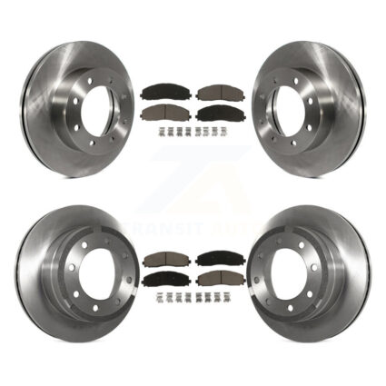 Front Rear Disc Brake Rotors And Ceramic Pads Kit For Ford F-250 Super Duty F-350 4WD K8C-100888