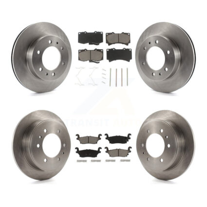 Front Rear Disc Brake Rotors And Ceramic Pads Kit For Hummer H3 H3T K8C-100892