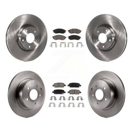 Front Rear Brake Rotors & Ceramic Pad Kit For INFINITI G37 EX35 G35 QX50 M35 EX37 G25 M45 K8C-100897