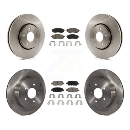 Front Rear Disc Brake Rotors And Ceramic Pads Kit For INFINITI FX35 FX37 FX45 K8C-100899