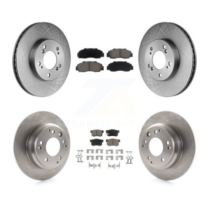 Front Rear Disc Brake Rotor Ceramic Pad Kit For Honda Odyssey Acura Legend RL Isuzu Oasis K8C-100903