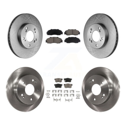 Front Rear Disc Brake Rotors And Ceramic Pads Kit For 1997-2001 Honda Prelude K8C-100905