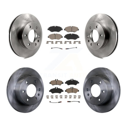 Front Rear Brake Rotor Ceramic Pad Kit For Sprinter 2500 Mercedes-Benz Dodge Freightliner K8C-100910