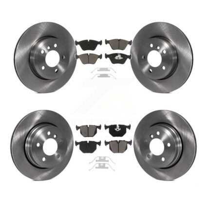 Front Rear Disc Brake Rotors And Ceramic Pads Kit For 2004-2010 BMW X3 K8C-100912